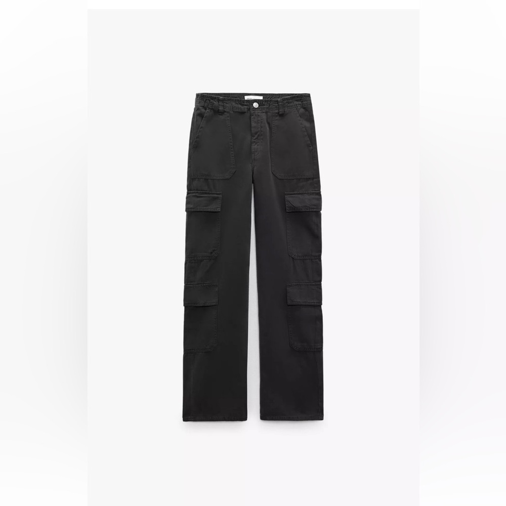 Zara Charcoal Utility Trousers
